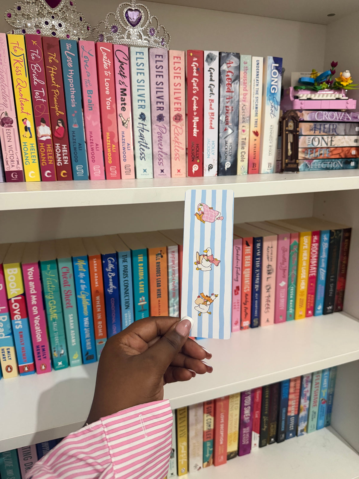 Cosy reading ducks bookmark