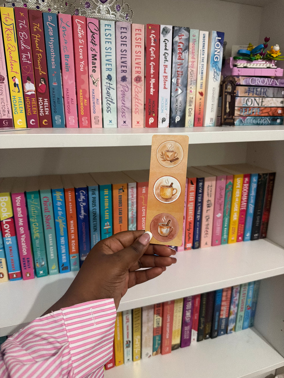 Autumn cosy drink bookmark